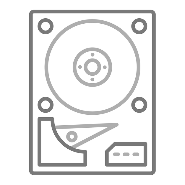 Vecteur hard disk icon