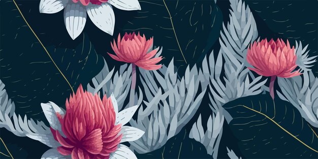 L'harmonie des pétales vectoriels capture l'élégance des fleurs de dahlia