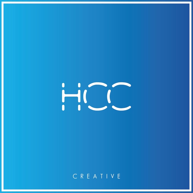 Vecteur hcc premium vector latter logo design logo créatif vector illustration logo créatif monogramme