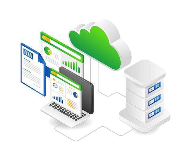 Hébergement De Serveur Cloud D'analyse De Données