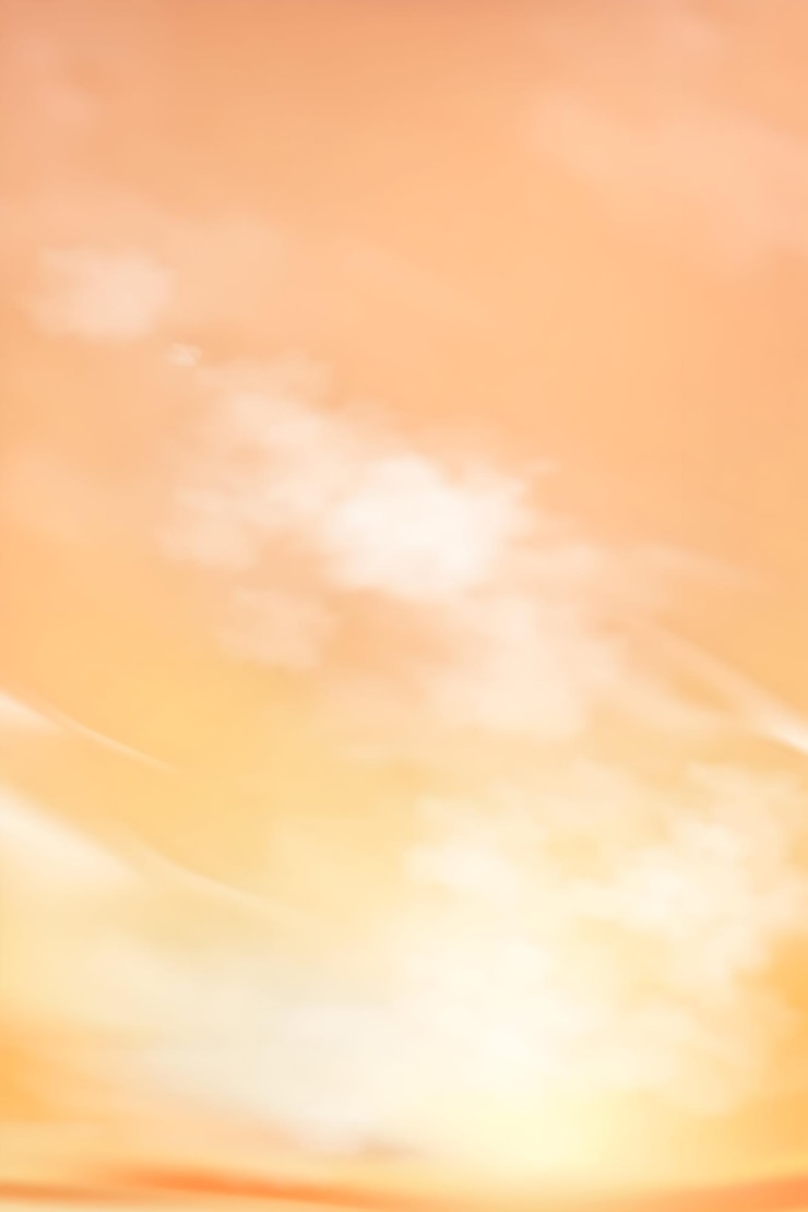 Vecteur l'heure d'or du ciel avec des nuances orange