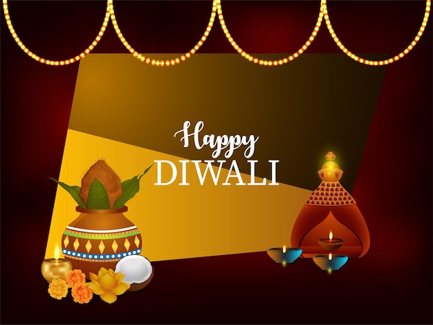 Heureux fond de festival indien Diwali