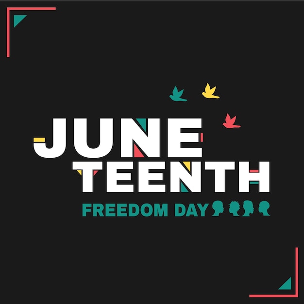 heureux Juneteenth jour de la liberté célébration fond d'illustration