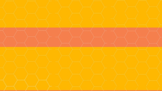 Hexagon Background Abstract, Fond Raster De Ruche Orange Jaune