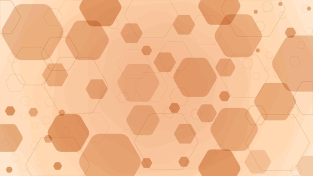 Hexagonalrésumécontextedesignvecteur