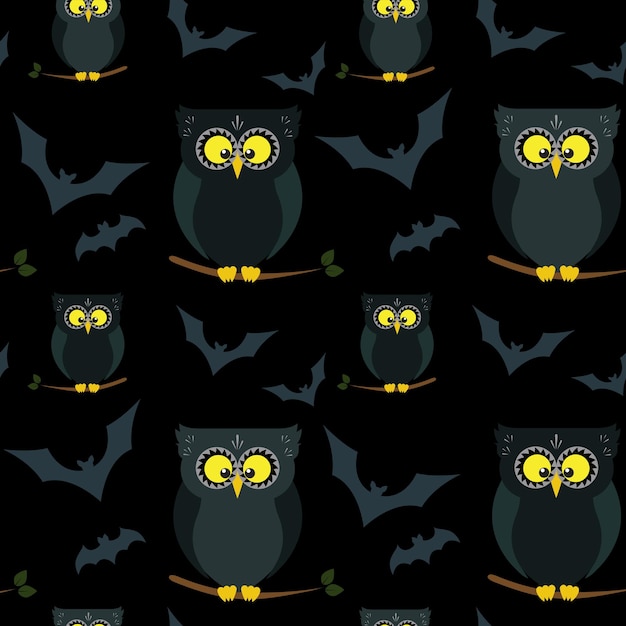 Hibou et chauve-souris