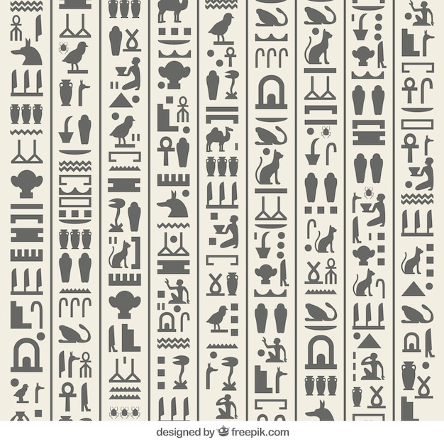 Vecteur hiéroglyphique égyptienne