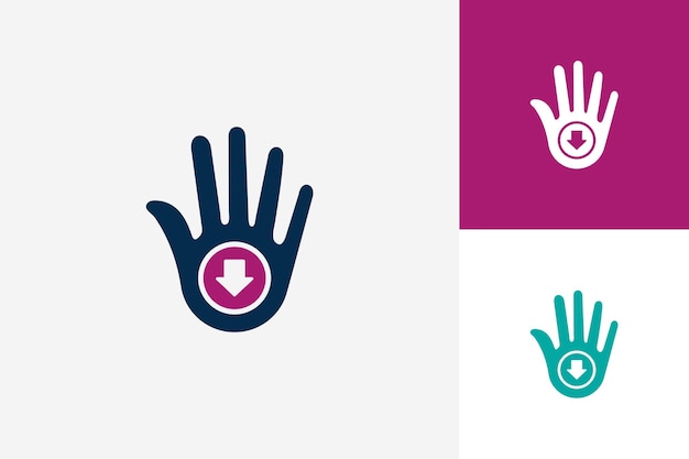 High Five Hand Download Logo Template Design Vecteur, Emblème, Design Concept, Symbole Créatif, Icône