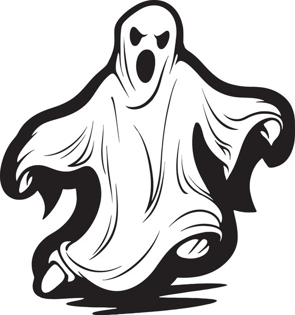 Vecteur les histoires de fantômes d'halloween