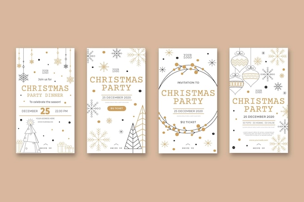 Histoires Instagram de fête de Noël