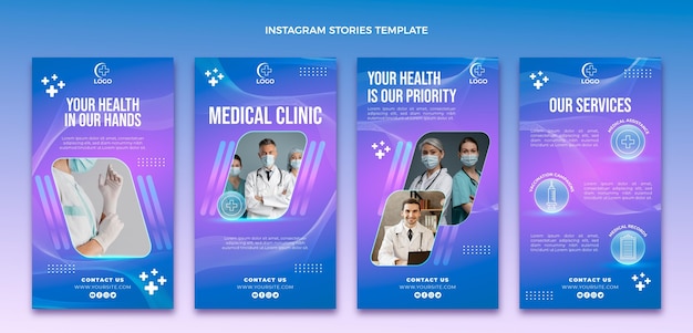 Histoires instagram médicales dégradées