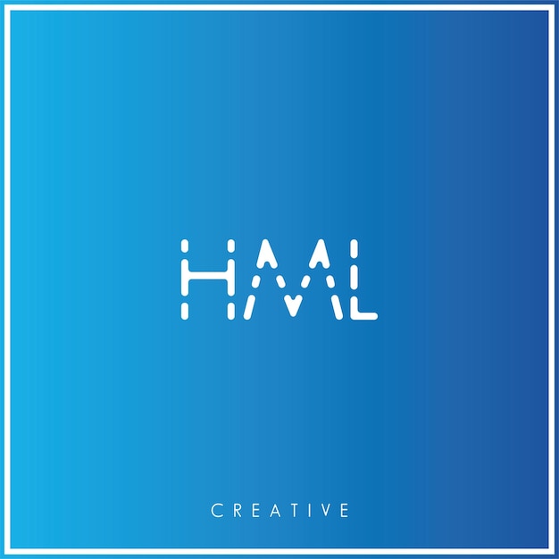 Vecteur hml premium vector latter logo design logo créatif vector illustration logo créatif monogramme