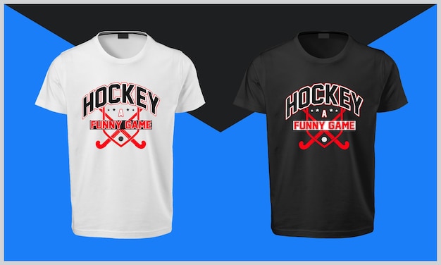 Hockey un jeu drôle T-shirt Design