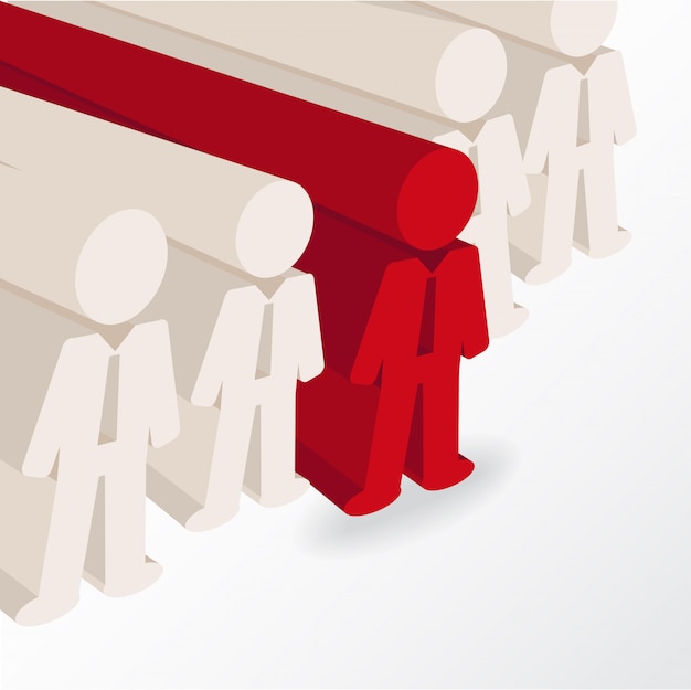 homme d&#39;affaires se démarque