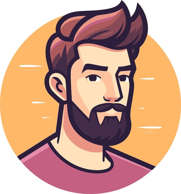un homme avec une barbe et une chemise rouge regarde la caméra