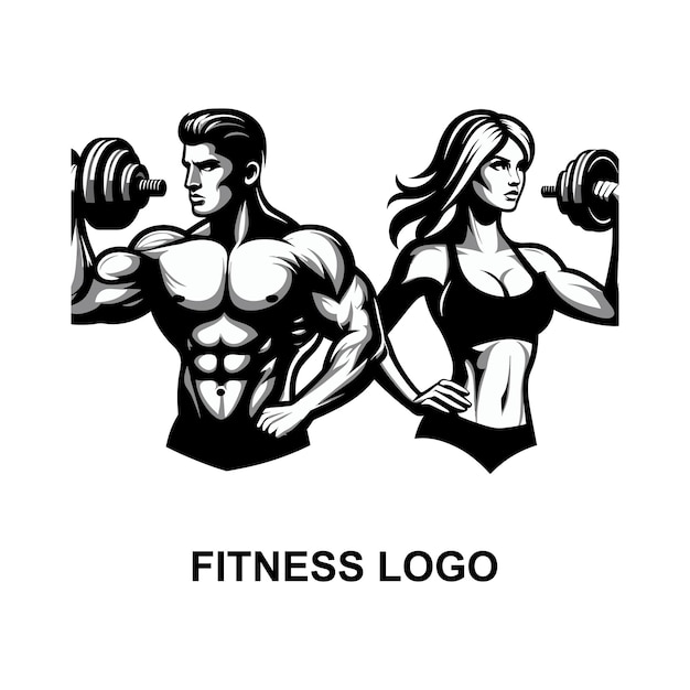 Un homme et une femme faisant des exercices avec des haltères