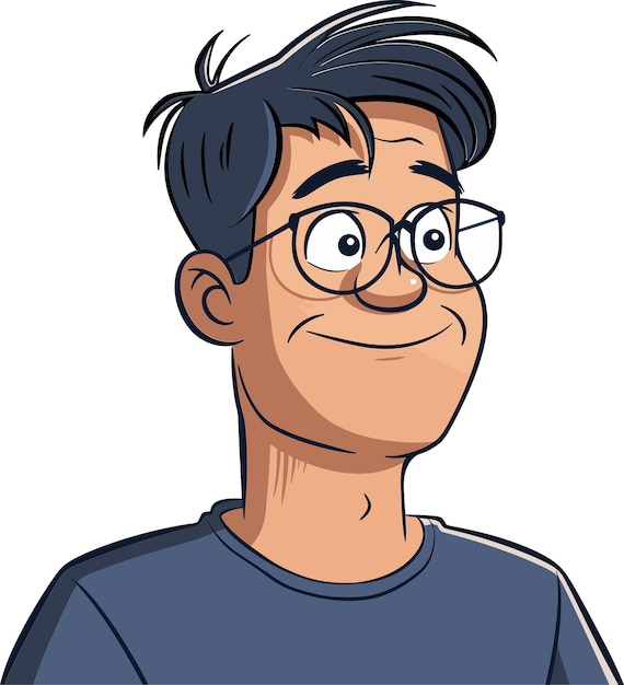 Un homme avec des lunettes et un visage qui dit " im a "