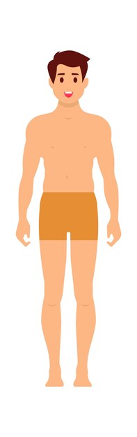 Vecteur homme en maillot de bain illustration vectorielle