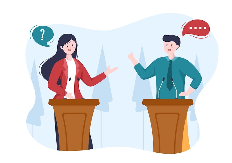Vecteur homme politique ou gouvernement illustration