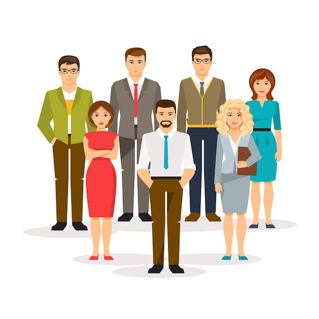 Hommes et femmes d'affaires Illustration vectorielle