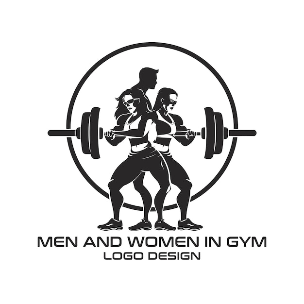 Hommes Et Femmes Design De Logo Vectoriel