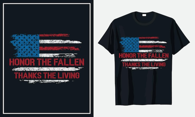 Honorez Les Morts Grâce Au Design Du T-shirt Living Veterans