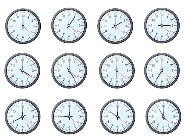 Horloge Heure Diff rente Diverses Mesures D heures Sur Les