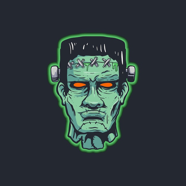 horreur frankenstein monstre tête terrifiant zombie