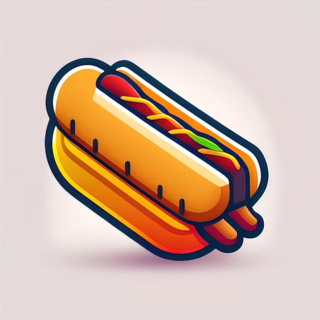 Une Hot-dog Icône De Jeu