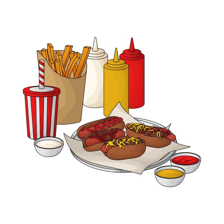 Vecteur le hot-dog