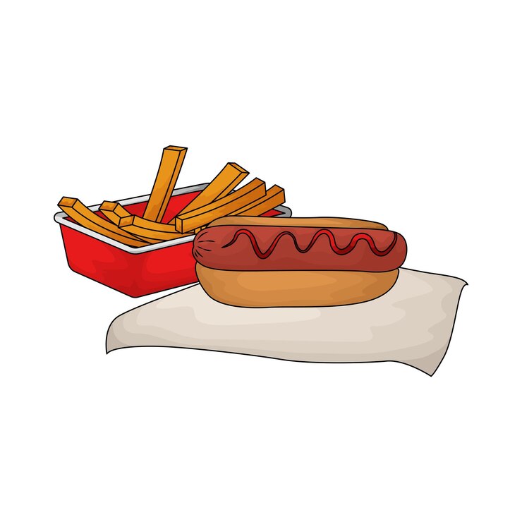 Vecteur le hot-dog