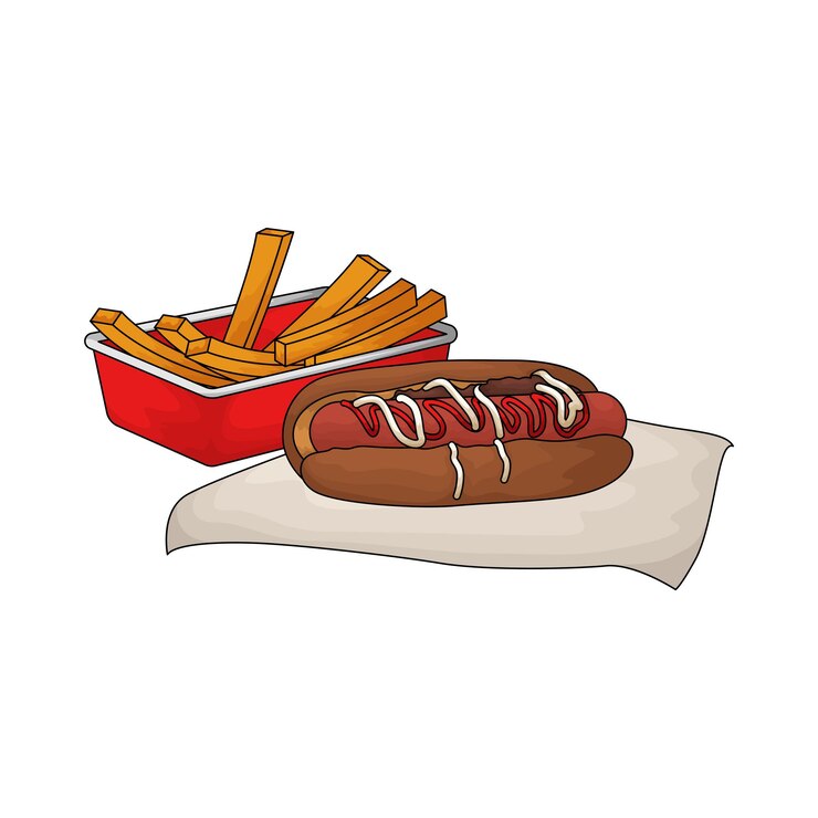 Vecteur le hot-dog