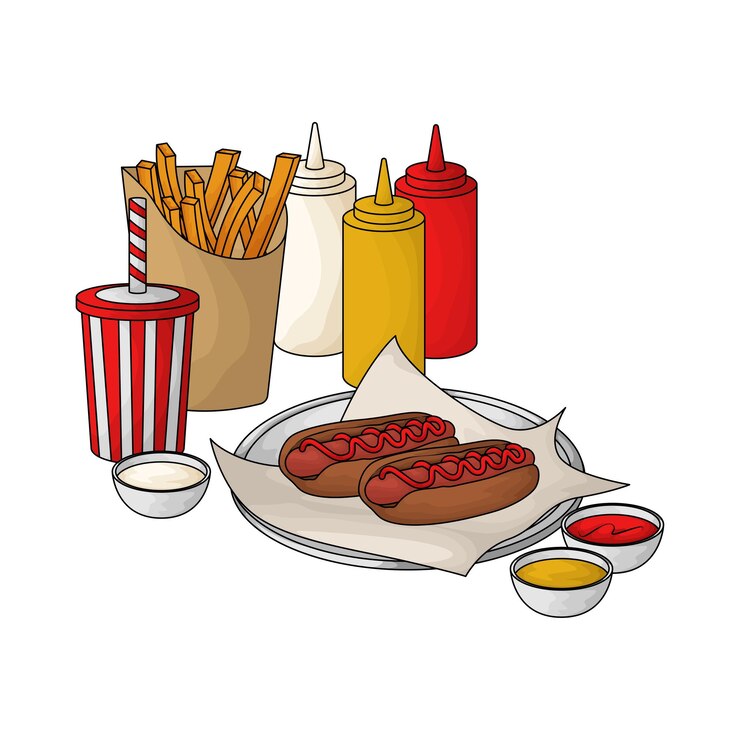 Vecteur le hot-dog