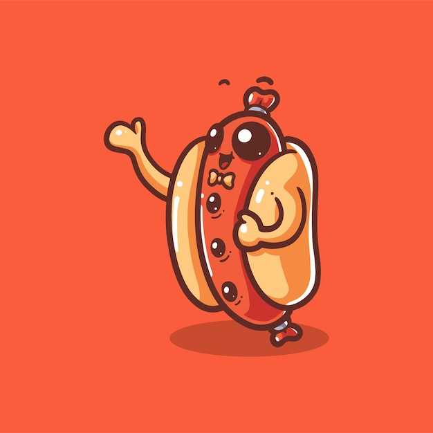 hot-dogs avec nœuds papillons
