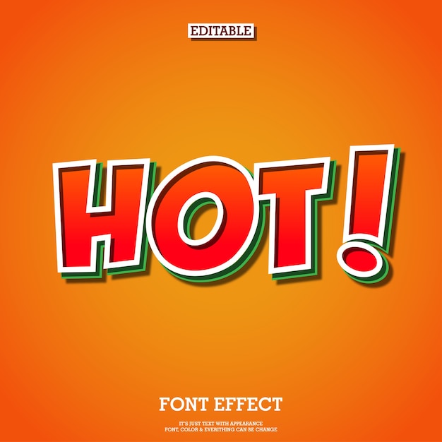 Hot Spicy Texte Logo Effet De Police