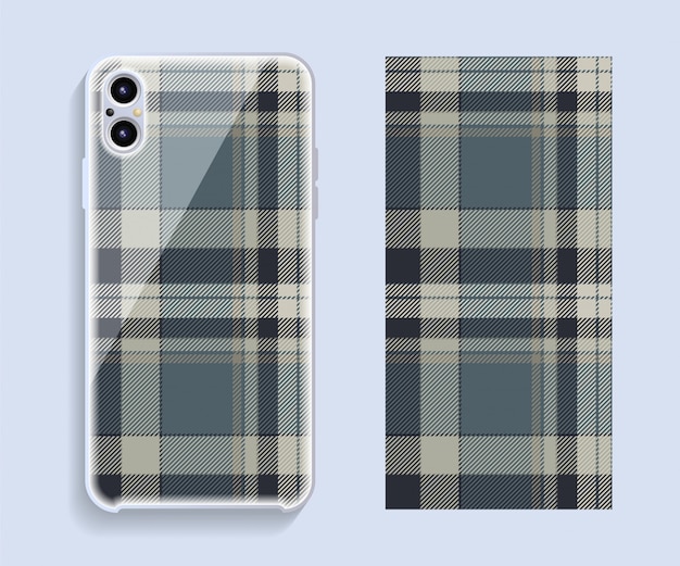 Housse pour smartphone. Modèle de motif géométrique pour la partie arrière du téléphone mobile.