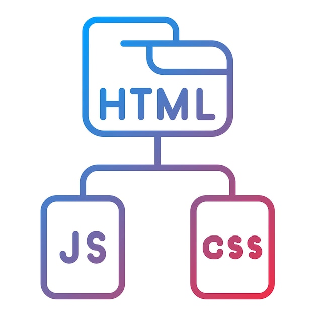 Html Js Css Image Vectorielle D'icône Peut être Utilisée Pour L'agence De Médias