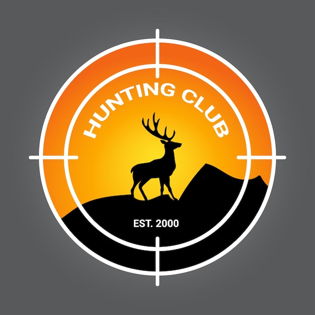 Vecteur hunting club logo