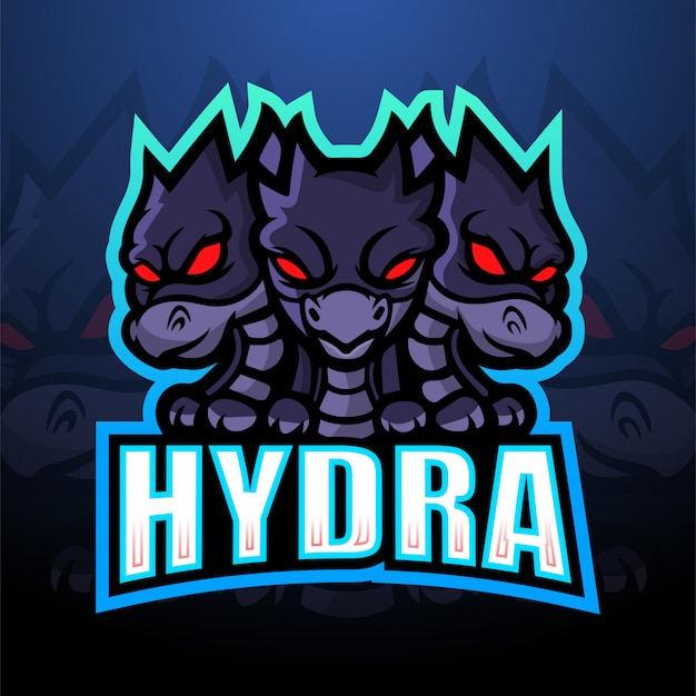 Vecteur hydra mascotte esport illustration