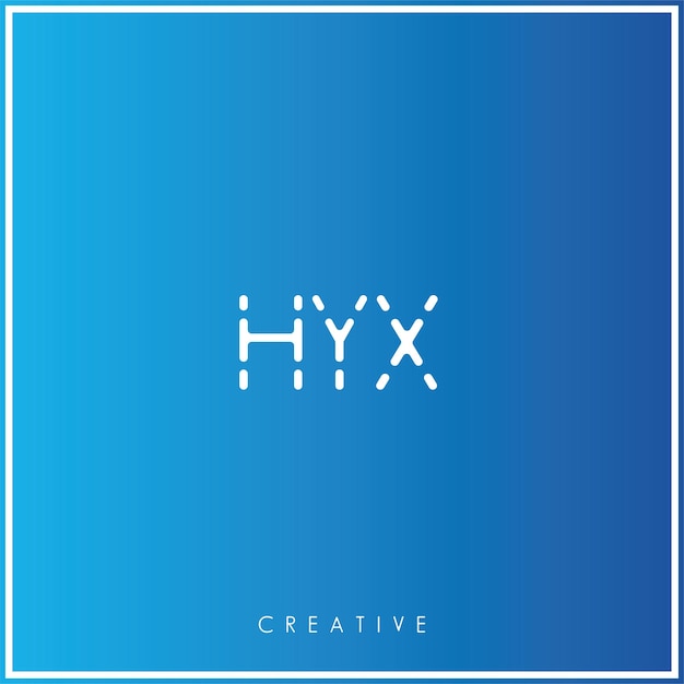 Vecteur hyx premium vector latter logo design logo créatif vector illustration logo créatif monogramme