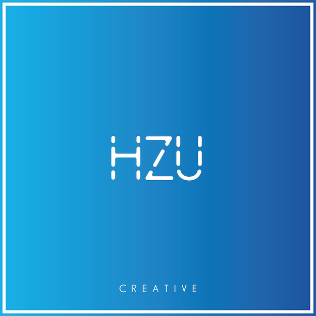 Hzu Premium Vector Latter Logo Design Logo Créatif Vector Illustration Logo Créatif Monogramme