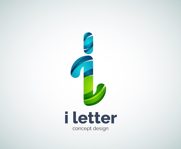 Vecteur i letter logo