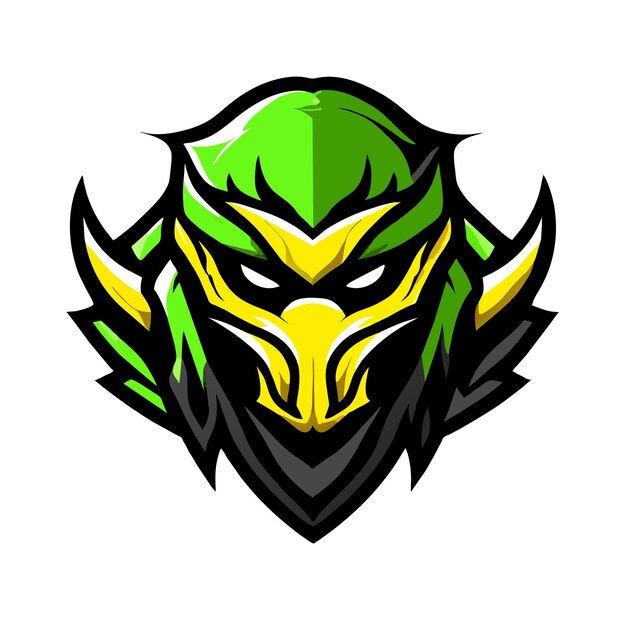 Vecteur icon d'autocollant de dessin de personnage de dessin animé de mascotte élégante dessinée à la main par des joueurs d'e-sports