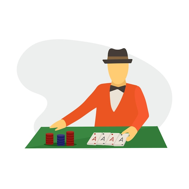 Icon de concept de joueur clipart avatar logotype illustration vectorielle isolée