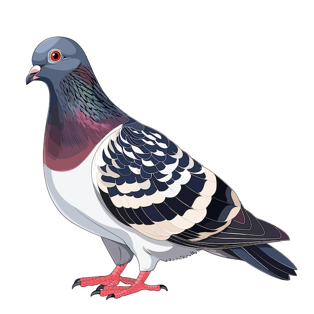 Icon De Dessin Animé De Pigeon Isolé Images De Fond Transparentes