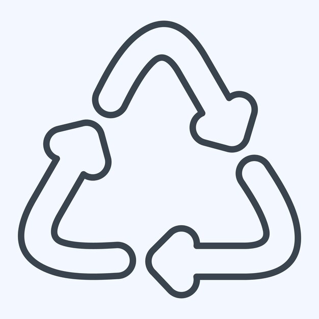 Icon Eco Friendly lié au style de ligne de symbole de tissu conception simple modifiable