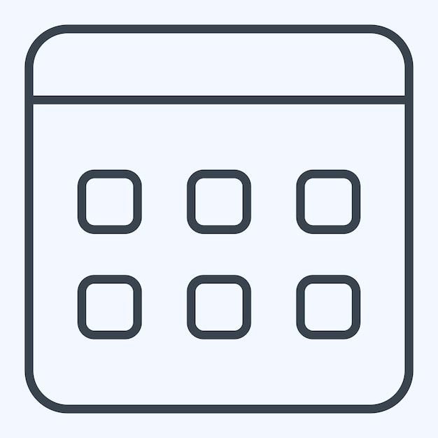 Icon Élection Date liée à Electiont style de ligne de symbole conception simple modifiable