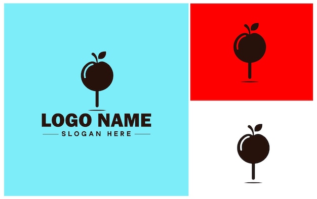 Vecteur icon de l'icône de la pomme graphiques d'art vectoriel pour les entreprises icône de la marque pomme fruits modèle de logo frais