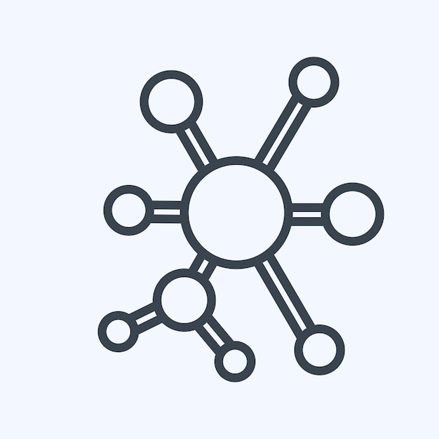 Icon QLearning lié au style de ligne de symbole d'apprentissage automatique modifiable