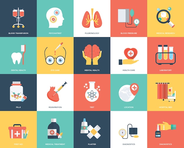 Icon Set Of Medical And Healthcare